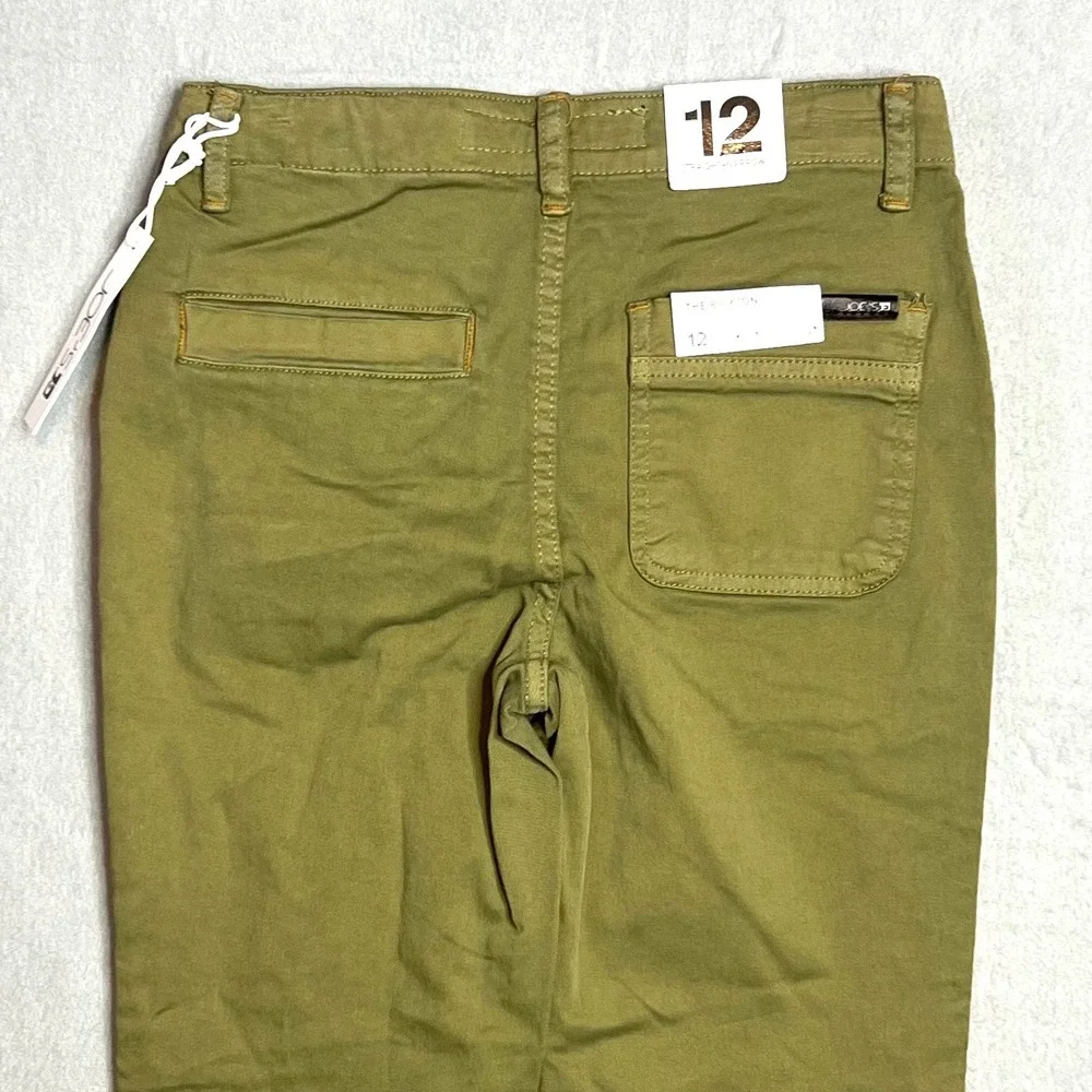 Joes Jeans‎ The Brixton Straight Narrow Olive Green Utility Pant Girls Sz 12 NWT